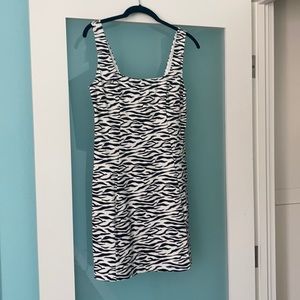 Zebra mini dress